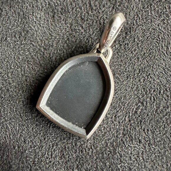 David Yurman St. Anthony Pendant in Sterling Silver & Black Diamonds - Picture 9 of 13
